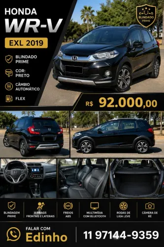 Honda WR-V EXL 1.5 Flexone 16V 5P Aut. 2019