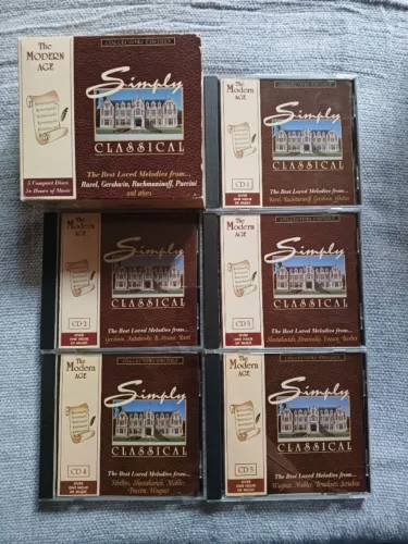 Box 5 cd's Simply Classical - The Best Loved Melodies From Ravel, Puccini Importado Englan