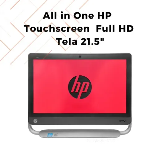 Computador All in One HP i3 8GB SSD 240GB Tela Touch