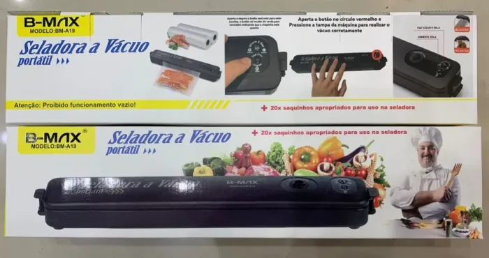 Máquina Seladora Embalagem Automática De Alimentos A Vácuo