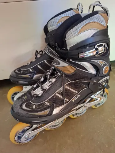 Patins Inline Fila Primo Wave (Alumínio / Rodas 84mm) - Bom Estado