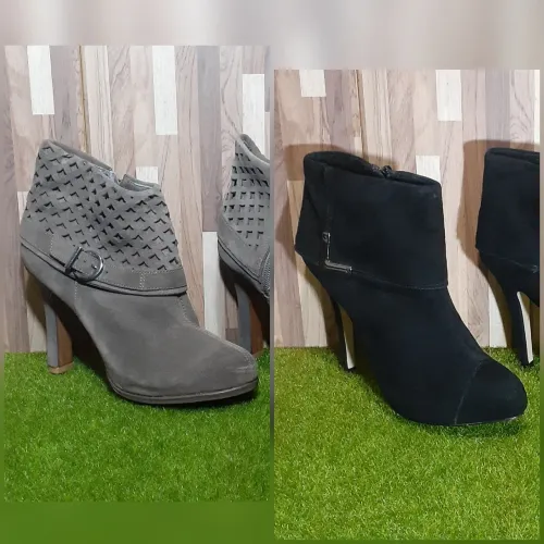2 Botas Cano Curto Camurça 36