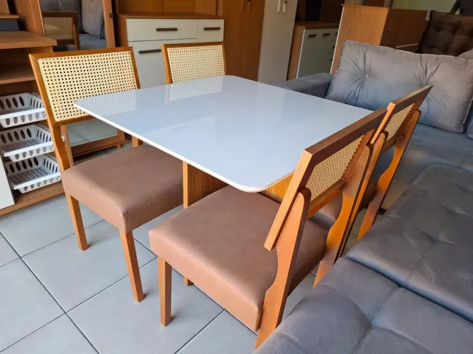 Exclusivo Jogo de Mesa De Jantar Novo