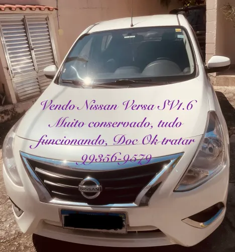 Nissan Versa SV 1.6 16V Flexstart 4P Aut. 2018