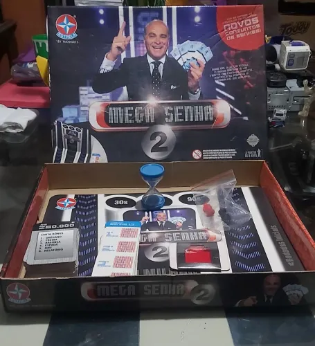 Jogo Tabuleiro Mega Senha 2 COMPLETO