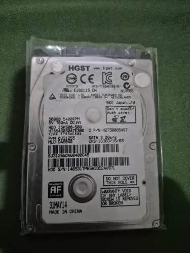 HD HGST 500Gb 2,5"