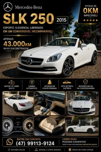 Mercedes-Benz SLK-250 CGI 1.8 16V 204cv Aut. 2015