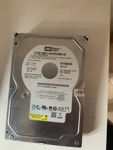 Hd de 160gb com defeito