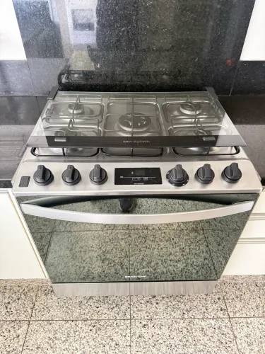 Fogão Brastemp 5 Bocas Inox - Excelente Estado