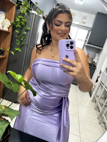Vestido festa lavanda