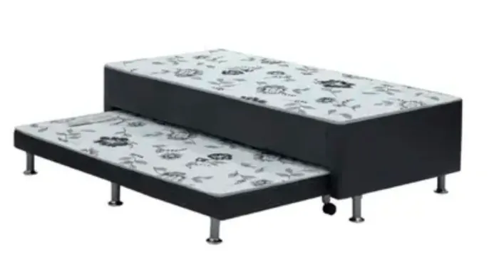 Cama Box de solteiro Ortobom + cama auxiliar 