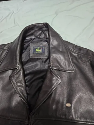 Jaqueta de couro original Lacoste