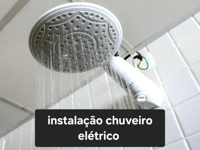 Instalação Chuveiros Elétricos. Eletricista.