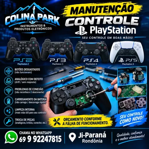 Manutenção Controle Vídeo Game