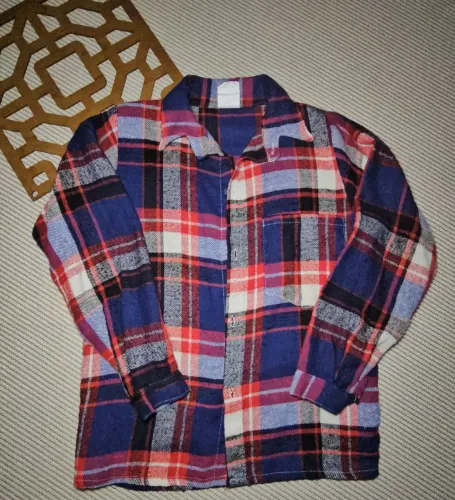 Camisa xadrez infantil