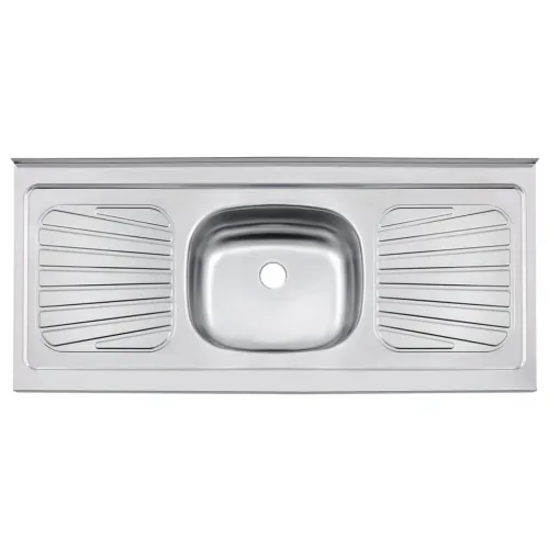 Pia De Aço Inox Tramontina 120x52cm Sem Válvula