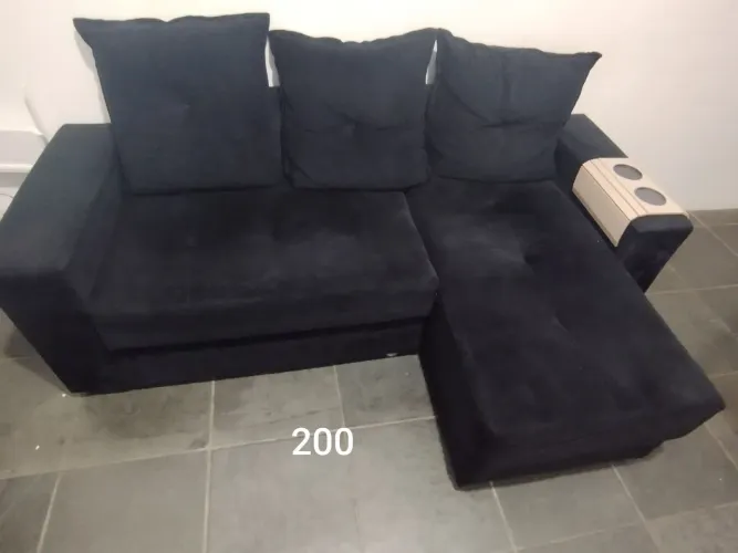 Sofá dois lugares com chaise