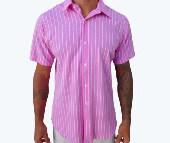 Camisas manga curta listradas