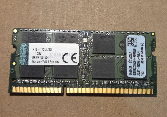 Memória RAM Kingston 8GB DDR3L 1600MHz Notebook