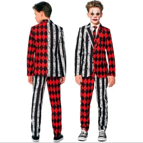 Fantasia Infantil Haloween Coringa Joker - Tamanho 7-9 (USADO)