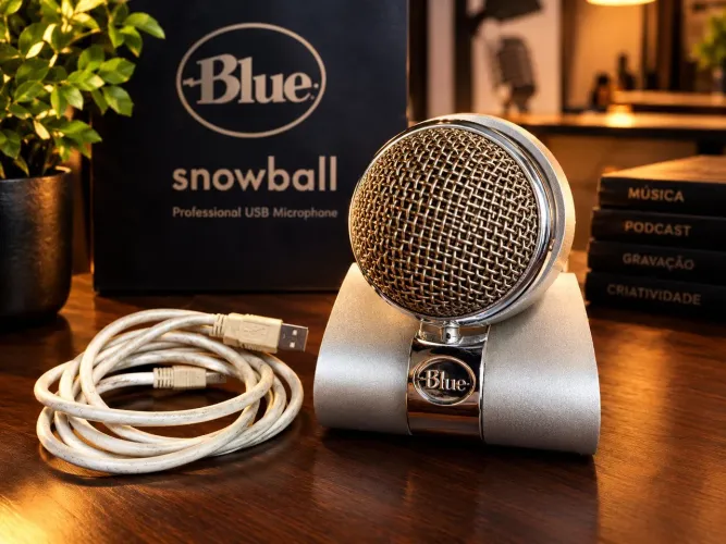 Microfone BLUE SNOWBALL ORIGINAL USB