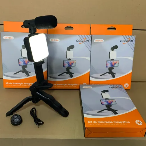 Kit de iluminação fotográfica para celular - Novo e com garantia