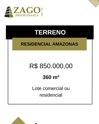 TERRENO RESIDENCIAL em FRANCA - SP, RESIDENCIAL AMAZONAS