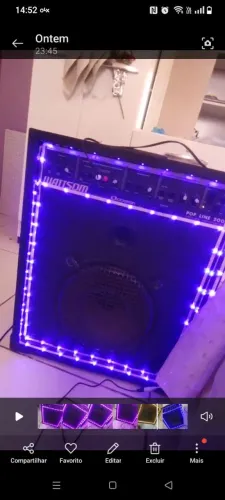 Caixa Amplificada Wattsom Pop Line 200 - Ciclotron (Com LED!)