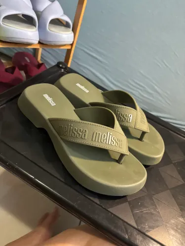 Melissa Flatform M-Lover verde nº 37 original - ref. 35858