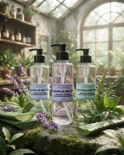 Shampoo Botânico, Orgânico, Hipoalergênico, Vegano (ESCOLHA A OPÇÃO)