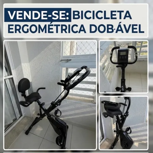 Bicicleta Ergométrica Dobrável