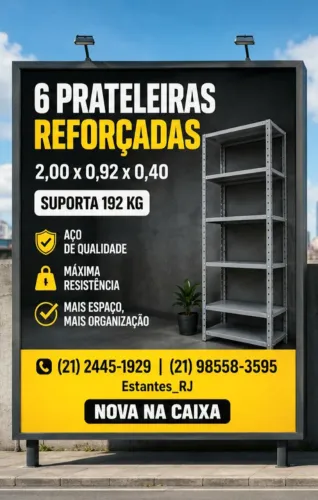 Estantes para indústria e comércio