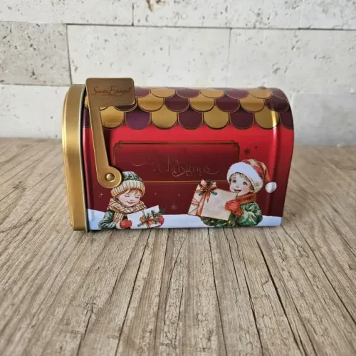 Lata Caixa De Correio Natalina Decorativa - Santa Edwiges