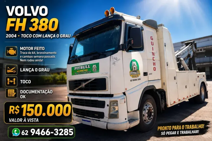 FH 380 2004 toco com a lança 0 grau