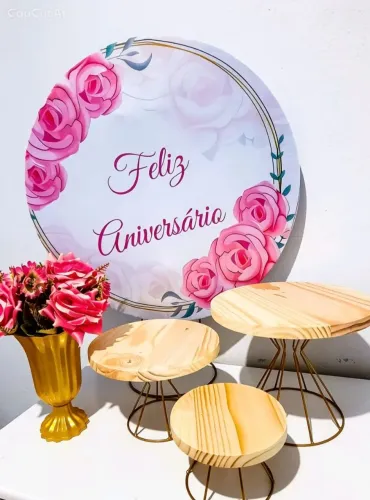 Decoração de mesa.