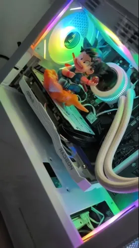 Vendo PC Gamer Completo AMD Ryzen 5 5500+ Placa de Vídeo AMD RX6600 8GB+16GB RAM 3200mhz