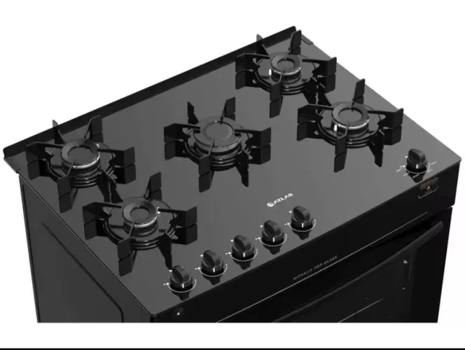 FOGÃO ATLAS GLASS 5 BOCAS