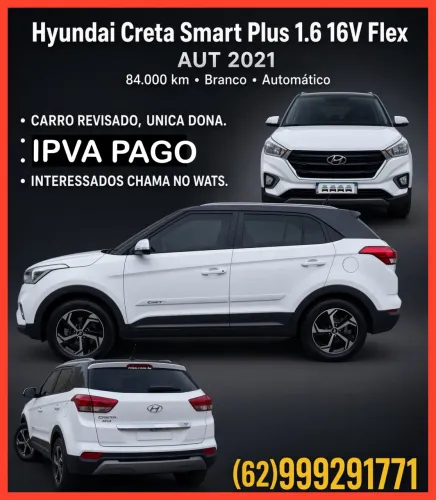 Hyundai Creta Smart Plus 1.6 16V Flex AUT 2021
