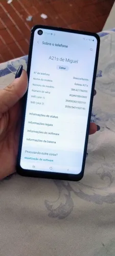 Celular Galaxy A21s $312. FAVOR LER O ANÚNCIO