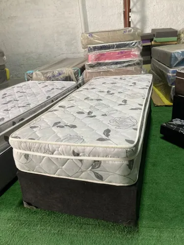 Promoção cama solteiro Base + colchão de molas 21cm