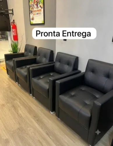 3 poltronas, pronta entrega na cor preta RS370 comprando as 3 contato( 98)9  * 
