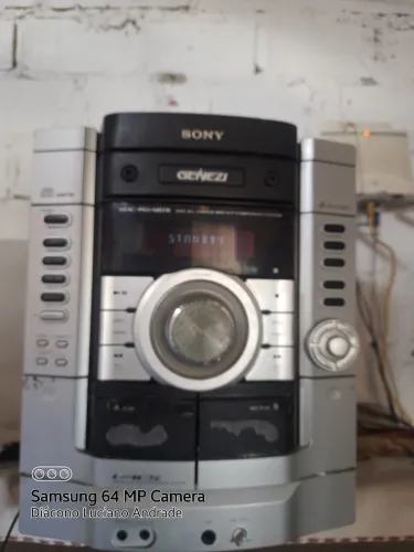 Cabeça de som Sony genezi mhc-RG 490, funcionando só rádio