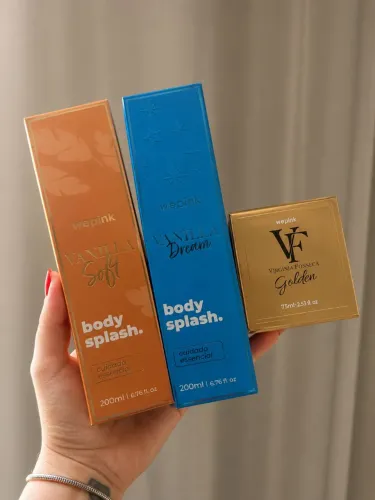 Body Splash cada 45,00 , VF Golden 80,00