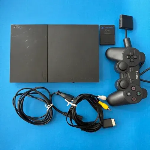 Play 2 perfeito e completo 2 controles 64gb