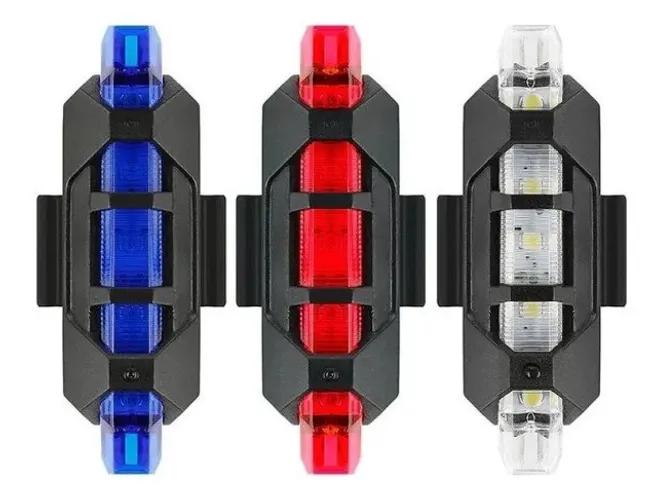 Lanterna Bike Sinalizador Bicicleta Led Recarregável