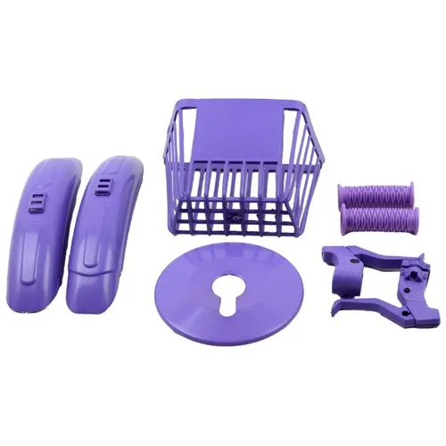 Kit de Montagem Bike Infantil Feminina Cesto Manopla Para-lama 8031