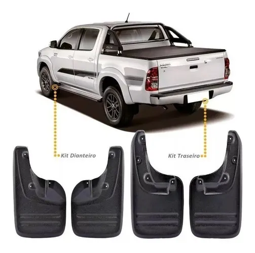 Kit Aparabarro Externo Camper Lameira Plastico Toyota Hilux