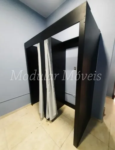 Provador Duplo Preto 100% MDF - Direto da Fábrica