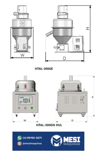 Alimentador / Puxador de Matéria-Prima Haitian Smart Solution para injetora de plástico