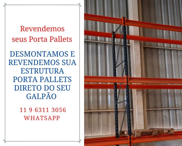 Revenda de estruturas porta pallets, direto do seu galpão